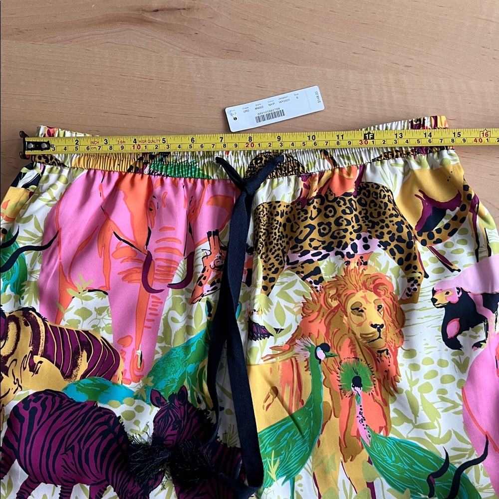 🆕 J. CREW Drapey wide-leg pant in Ratti® safari print - Picture 6 of 9